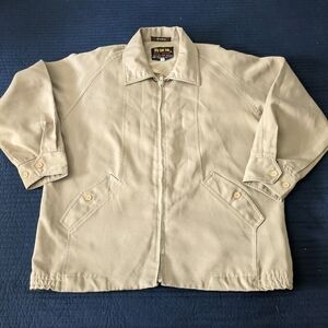 Dog Head Custom Men XL Brown Zip up jacket lightweight 052024